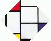 皮特 蒙德里安 : Composition with Grid VII (Lozenge)